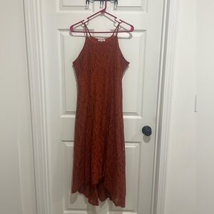 Maurice’s burnt orange large medium high low dress